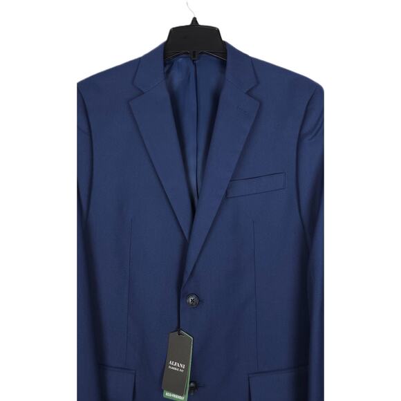 Alfani Men's Classic-Fit Stretch Suit Jacket Blue Solid 38L NWT - Picture 4 of 7